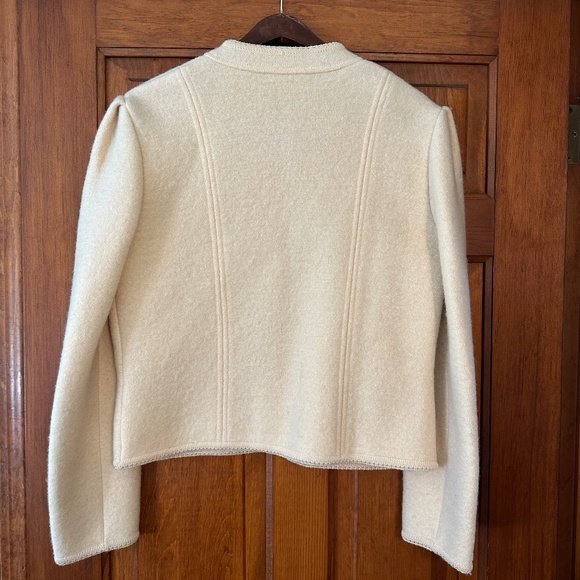 Vintage SKYR 100% Wool Embroidered Cardigan Sweater size 12 - Picture 3 of 9